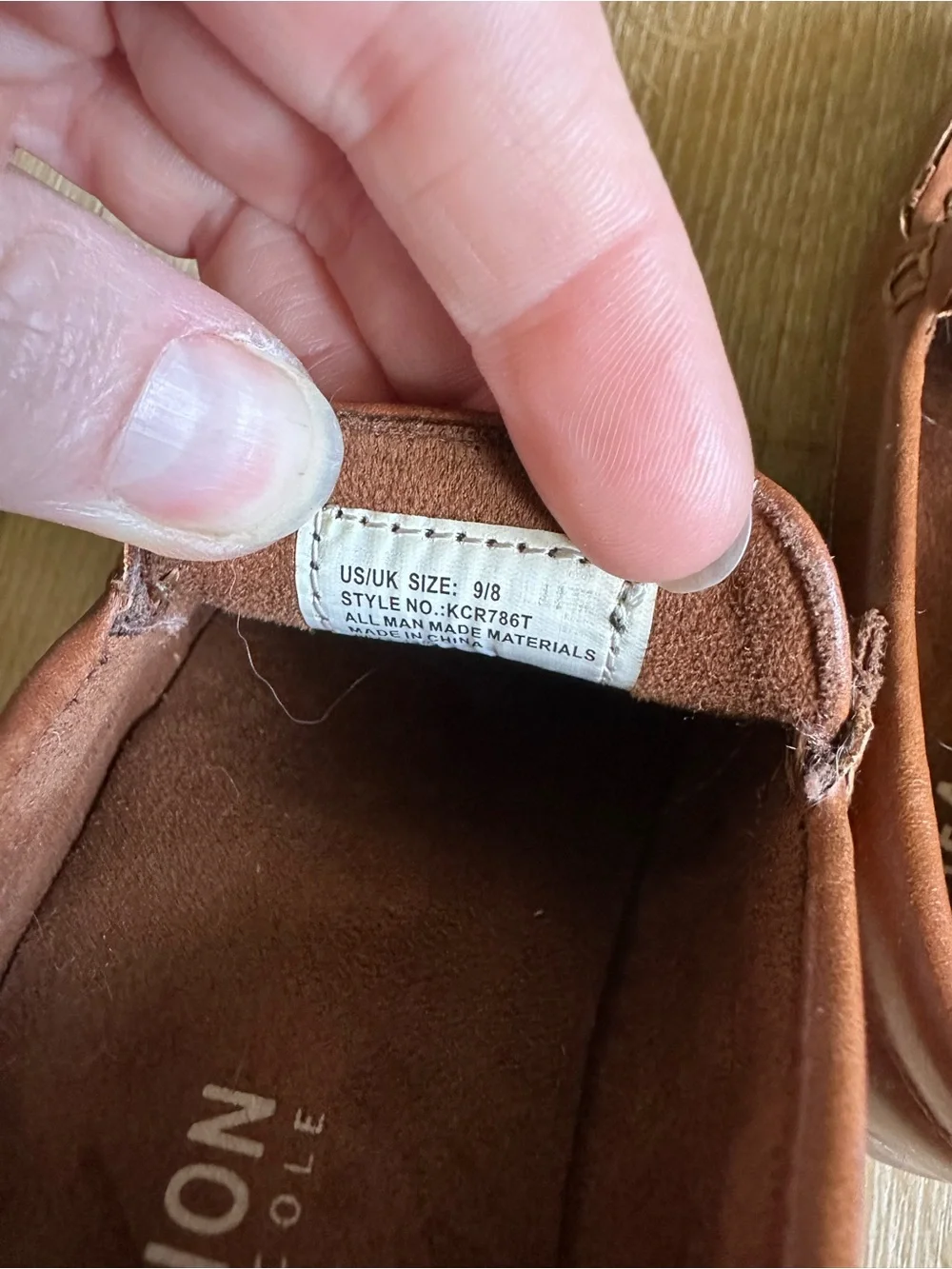Kenneth Cole Reaction Boys Tan Leather Slip-On Loafers